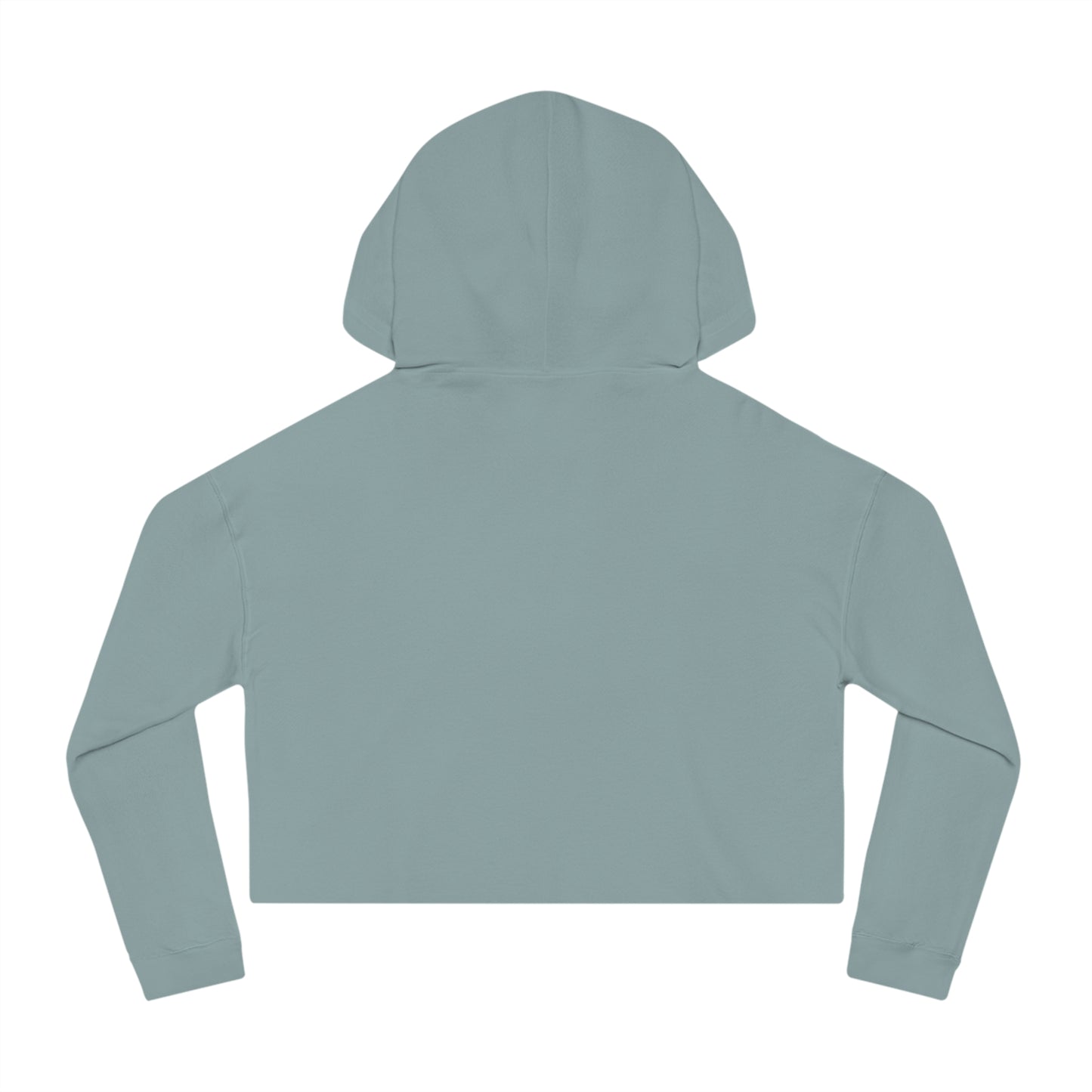 "Yup, I'm Clockable" Flag Cropped Hoodie for Women