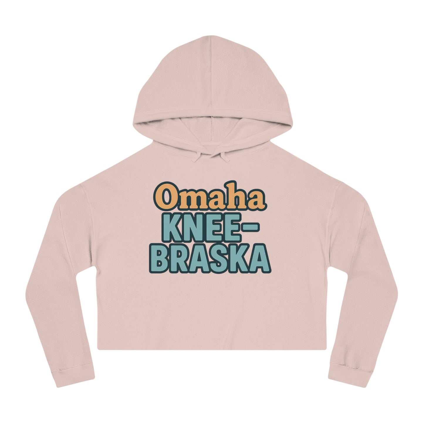"Omaha KNEE-Braska" Cropped Hoodie for Women